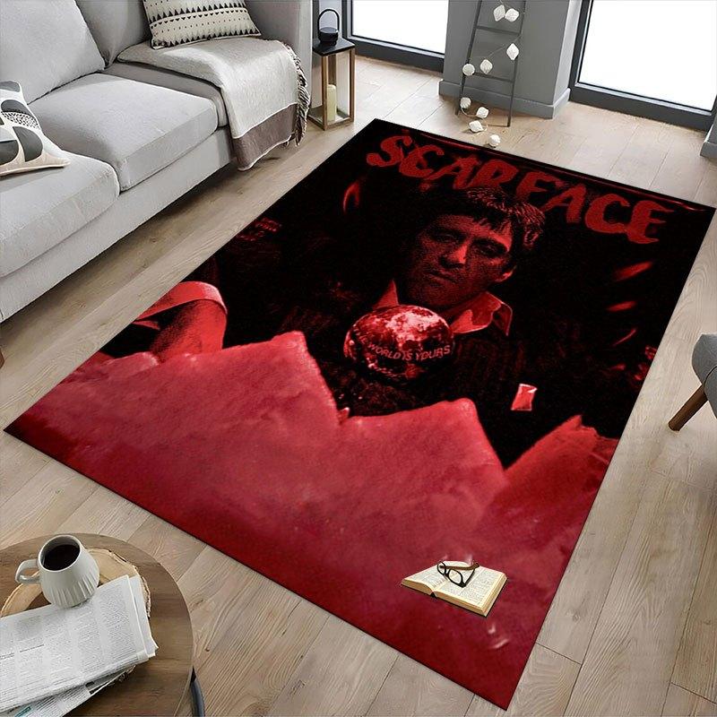 1 шт. Коврик для офисного кресла Scarface, Мягкий, Удобный, Всесезонный, Идеально подходит для дома, спальни или офисного декора, Идеальный подарок для