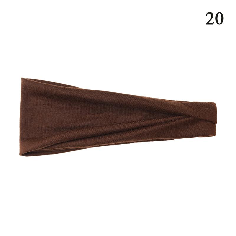 1 шт. Женская повязка на голову Тюрбан Однотонная Эластичные резинки для волос Повязка для волос для йоги Модная повязка для макияжа Обруч для волос Аксессуары для волос