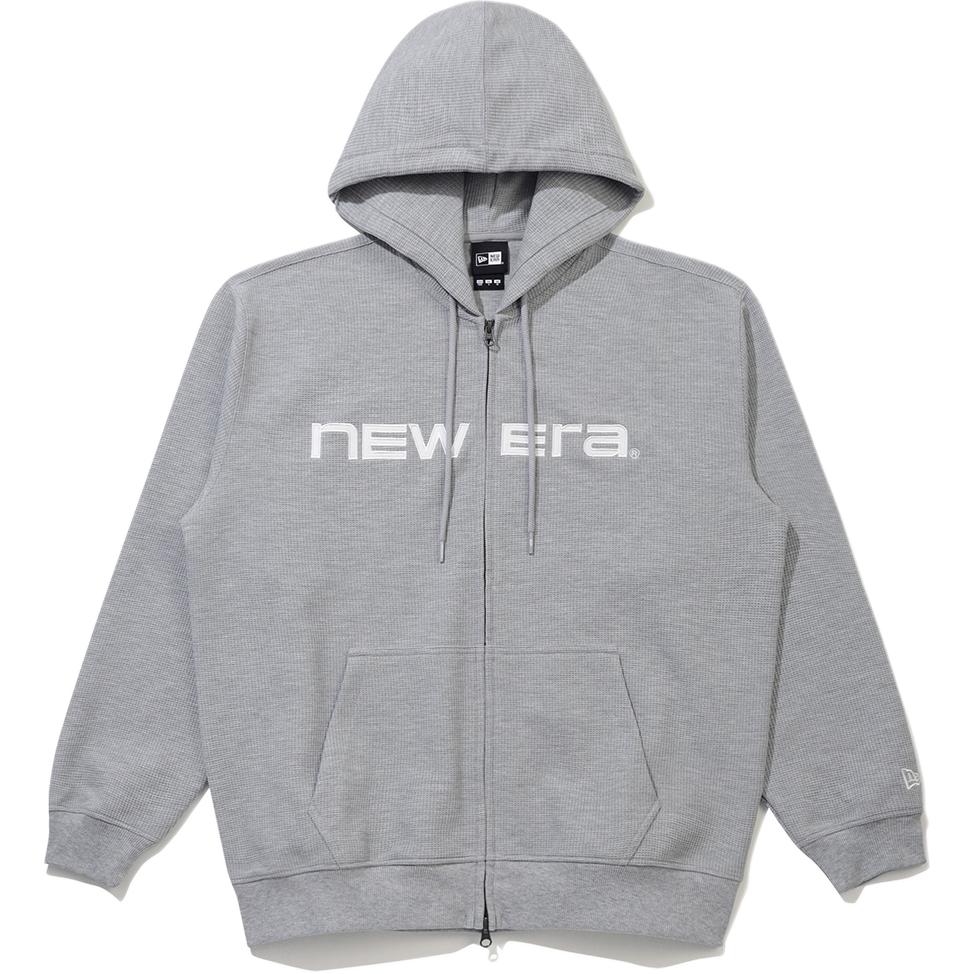 New Era SS26 AP Вафельная куртка с капюшоном Унисекс Куртка Серая 14954614
