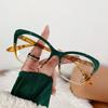Blue Light Blocking Cat Eye Glasses Gradient Color Fashion TR90 Frame Women Luxury Designer Eyeglasses Ladies Optical Frame