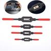 Регулируемая рукоятка воротка для метчиков M1-M8/M1-M10/M3-M10/M4-M12, метрические метчики, сверхотвердая высокоуглеродистая сталь, развертка для метчиков, ручные инструменты