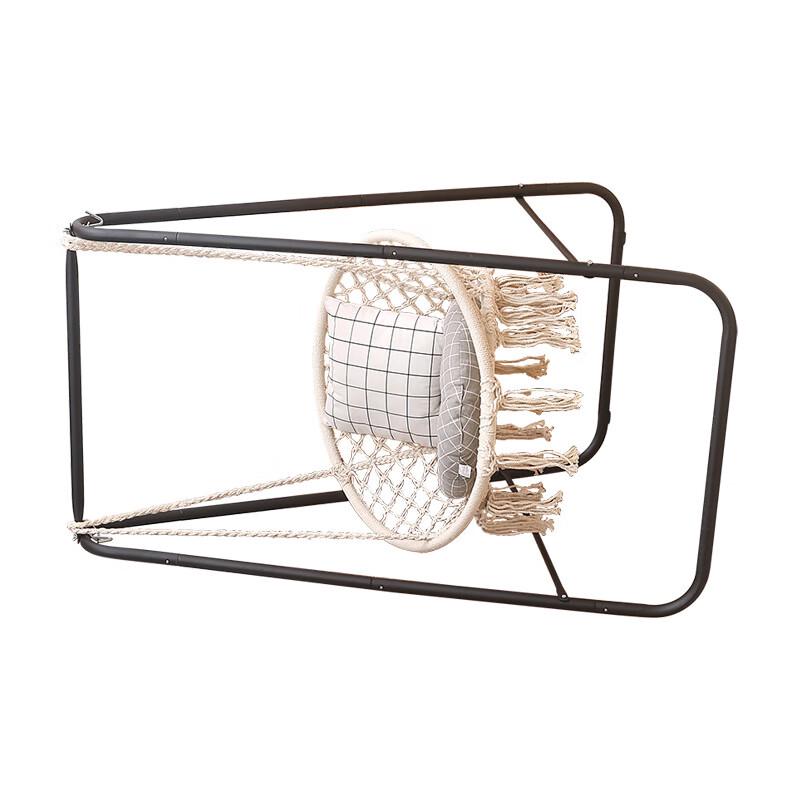 Cotton Rope Hammock Chair with Stand