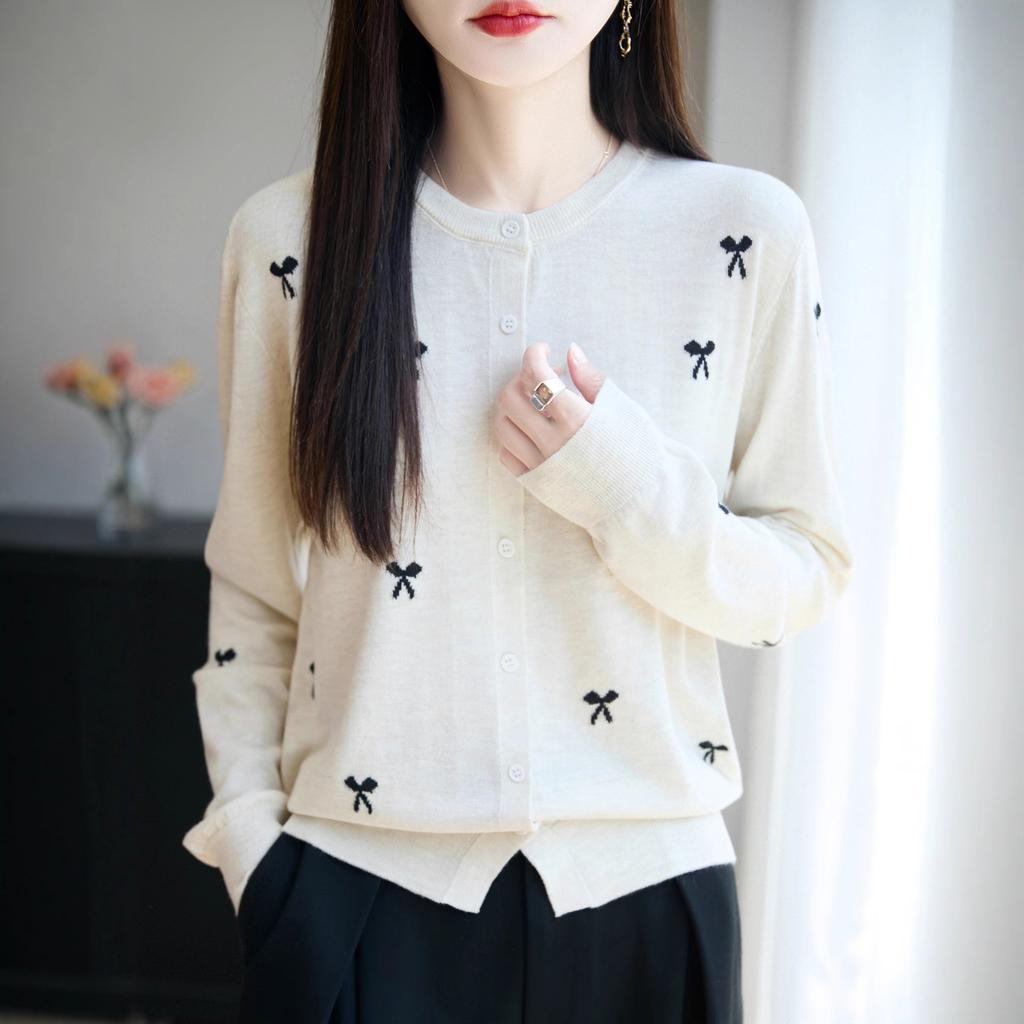 DAFIFY Женские модные повседневные свитера с длинным рукавом и круглым вырезом на осень-зиму