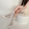 Mesh Fishnet Lace Socks Women Y2k Girls Vintage Lacework Ruffle Socks JK Lolita Sweet Girls Kawaii Bowknot Cute Socks Stockings