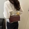 PU Paper Clip Handbag Small Square Crossbody Bag Niche Shoulder Messenger Bag Fashionable