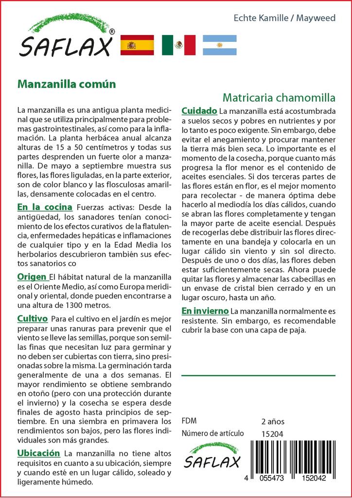 SAFLAX Garden in the Bag - Mayweed - 300 семян - С субстратом в подходящем стоячем пакете - Matricaria chamomilla