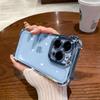 Роскошный фиолетовый прозрачный противоударный чехол для iPhone 14 13 16 15 Pro Max Plus XS XR X с силиконовым мягким покрытием на четырех углах