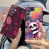 Чехол для телефона с рисунком «Цветы и Черепа» для Samsung Galaxy S25 S24 S23 S22 S21 S20 Note20 Plus FE Ultra Цветной Защитный Чехол