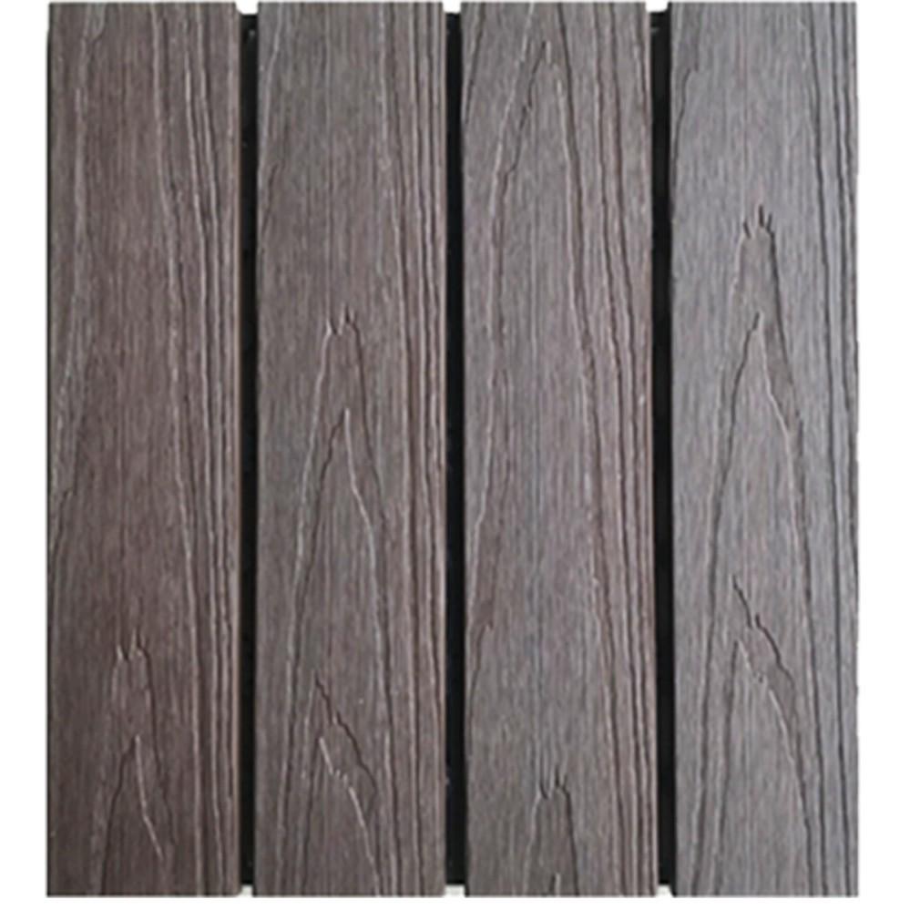 Нескользящий уличный пластиково-деревянный паркет для балкона, сада или внутреннего двора