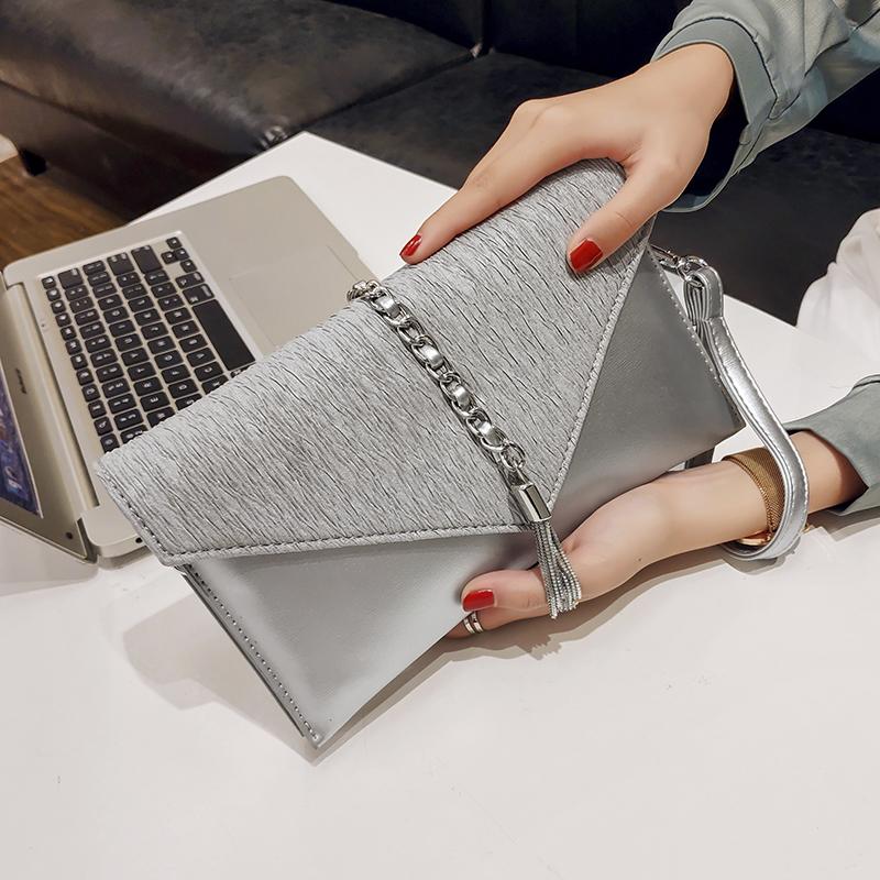 Clutch Bag Women's Evening Bags New Fashion Banquet Party Chains Handbags Versatile Tassel Shoulder Crossbody Bag