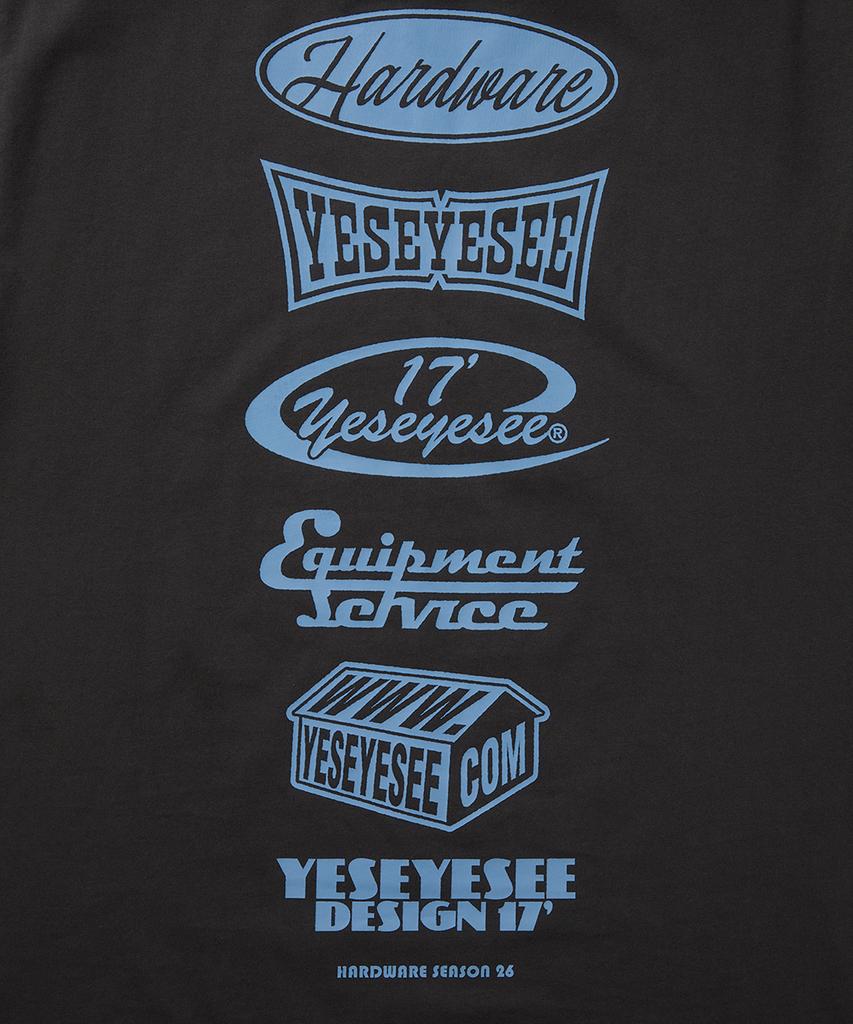 YESEYESEE Y.E.S Худи с аппаратной графикой Угольный