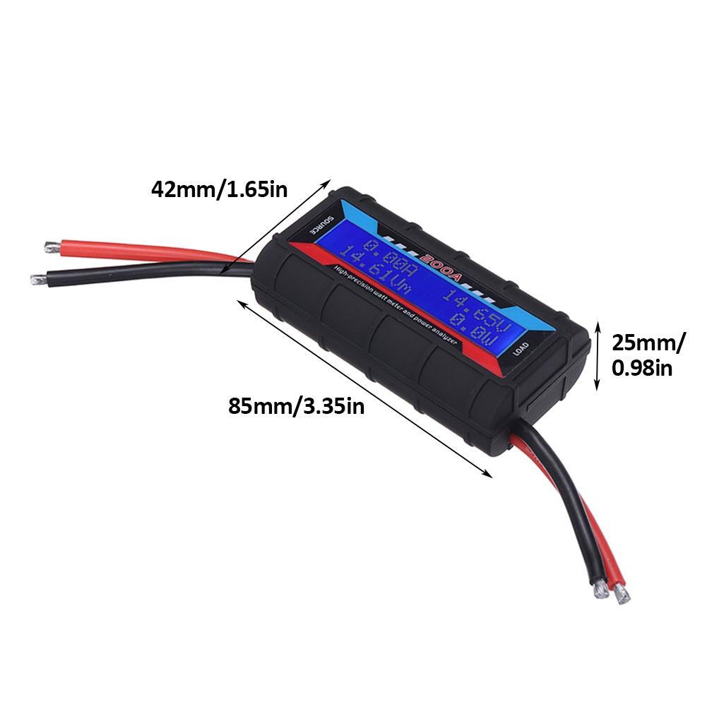 Ft08 200A вольтметр амперметр тестер аккумулятора прочный ваттметр монитор высокая точность радиоуправляемый автомобиль цифровой анализатор мощности ток энергии