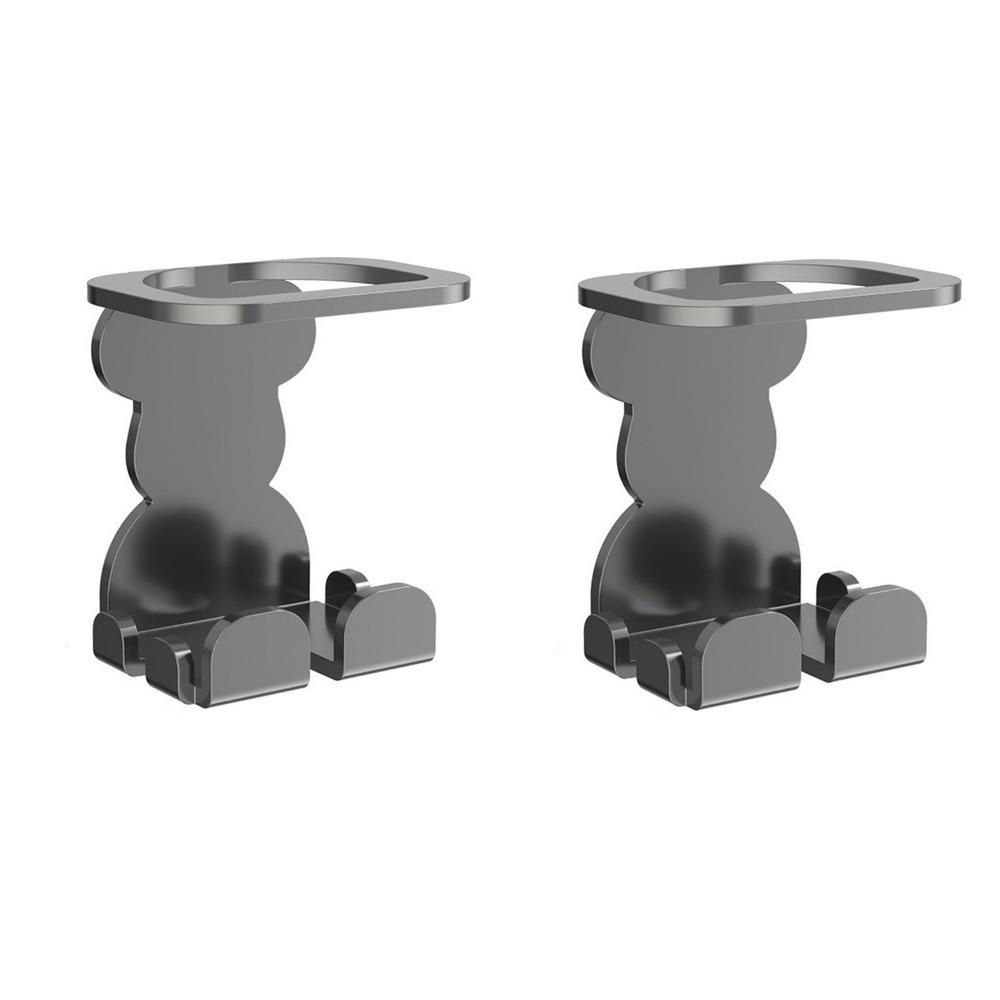 2PCS Carbon Steel beard grooming Holder Wall Mounted Space Saving Electric Shaver Storage Rack Punch Free Shaver Display Stand