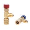 Air Conditioning Safety Valve Adapter Fitting Refrigeration Charging Copper Adapter For R410A R22 Refrigeration Tool