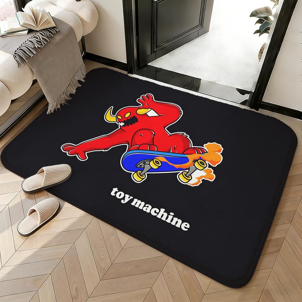 Soft Absorbent Non-Slip Rug Brand logo T-Toy Machine Floor Mat Home Decor Doormat Bedroom Floor Mat Shower Carpet