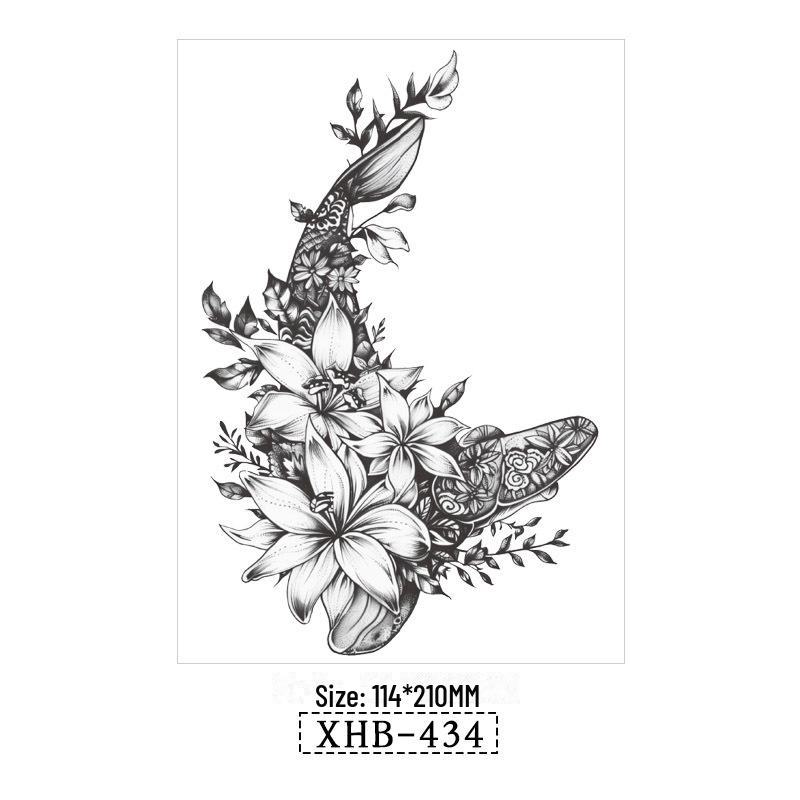 3D реалистичные временные татуировки-наклейки с изображением бабочек, тигров и змей