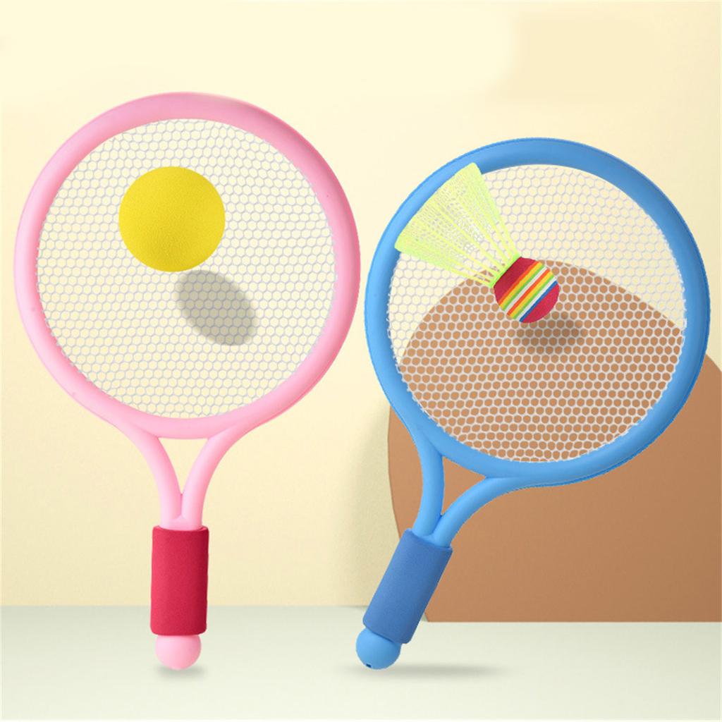 Kids Tennis Racquet Set Badminton Racket with Tennis and 2 Shuttlecocks for Indoor and Outdoor Backyard Beach Sport Game