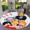 Ковер круглый с изображением Манки Д. Луффи из One Piece, ковер для гостиной, спальни, дивана, игровой комнаты, нескользящий коврик