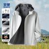 Men's Softshell Jacket with Fleece Hood