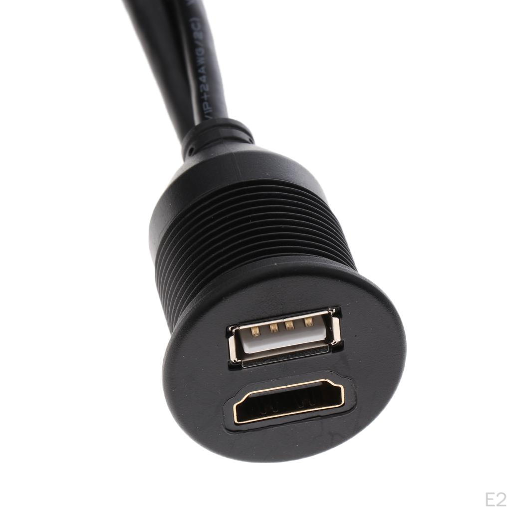 Прочный автомобильный USB 2.0 - AUX кабель
