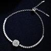 S925 Silver Bracelet Moissanite Bracelet Moissanite Square Bag Simple Women's Style