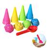 Sand Toys Outdoor Beach Ice Cream Cones Scoop Set Bath Toys Sand Mold Toy