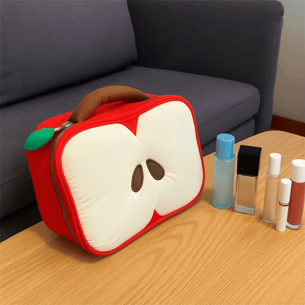 Large Capacity Fruit Pattern Makeup Bag Washable Travel Storage Pouch for Home