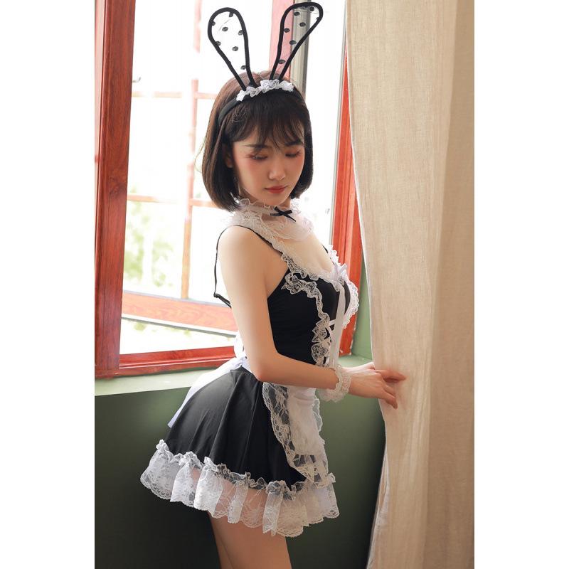 Plus Size Sexy Maid Outfit Lingerie - Non-Fading Temptation Nightwear