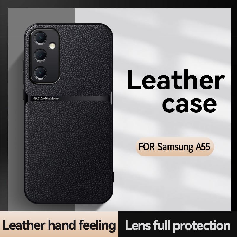 For Samsung Galaxy A55 5G Case Luxury Magnetic Leather Back Cover for SamsungA55 SM-A556B/DS 6.6" Full Protection Phone Cases