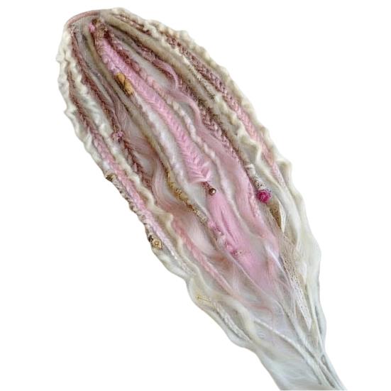 Бохо Плетеное наращивание хвоста с резинкой для волос Легкие заплетенные вручную косы Наращивание волос Женщины Мужчины Длинный Викинг Дреды Бусины Наращивание хвоста