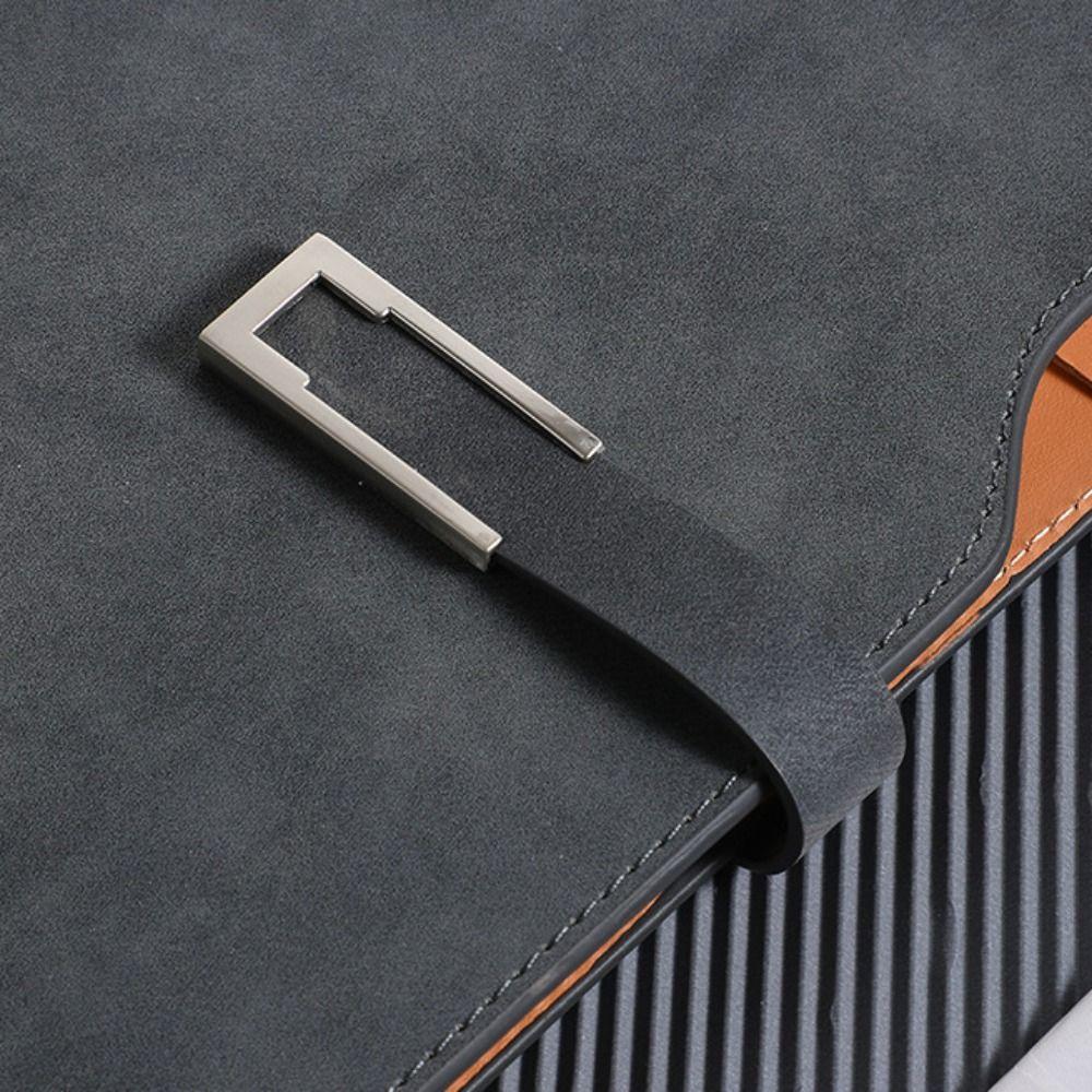 PU Leather A5 Notebook Retro Meeting Minutes Book Fashion Memo Book  Girls