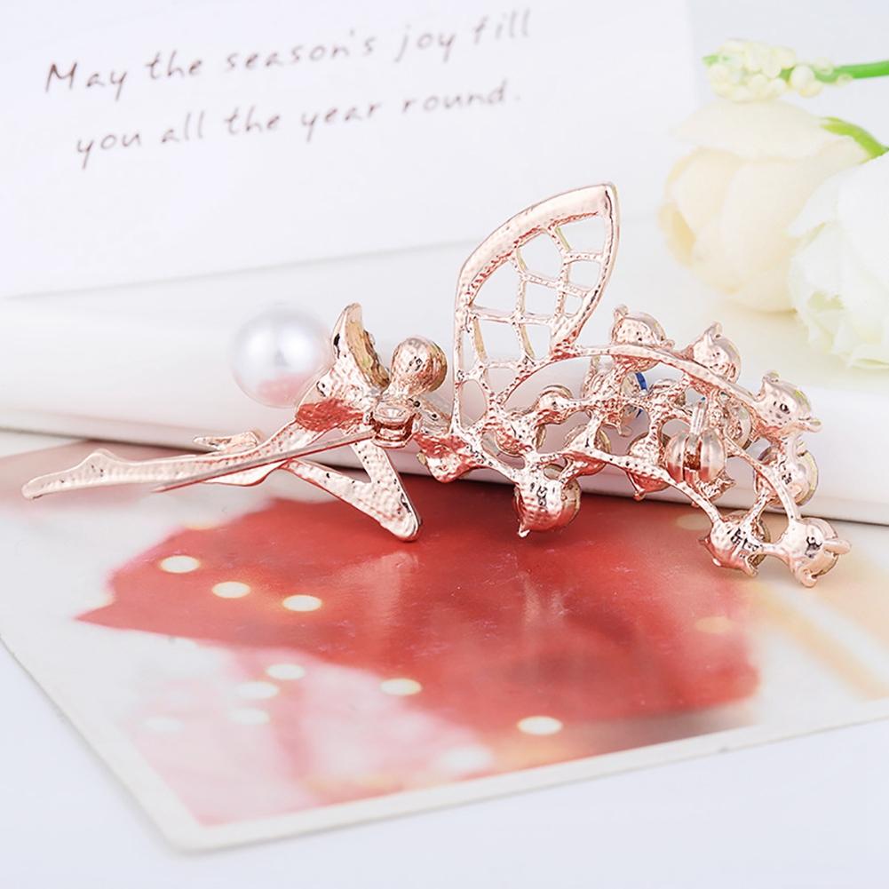 Alloy Flower Fairy Brooch Pin Women Lady Clothes Decoration