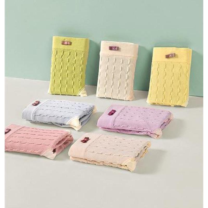 Honey Peach Hip Underwear Women's Seamless Cotton Mid Waist Underwear Lifting Hip Girls' Triangle Pants