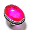 Pink Rubillite Gemstone 925 Sterling Silver Gift Jewelry Ring Size 7