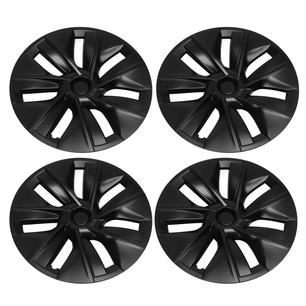 4 шт. 19-дюймовые колпаки на колесные диски, матово-черные, спортивный дизайн, замена для Tesla Model Y 2020–2022