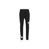 Nike Sportswear Logo Print Slim Fit Mid-Rise Fitness Leggings Women Bottoms Black CJ2656-013