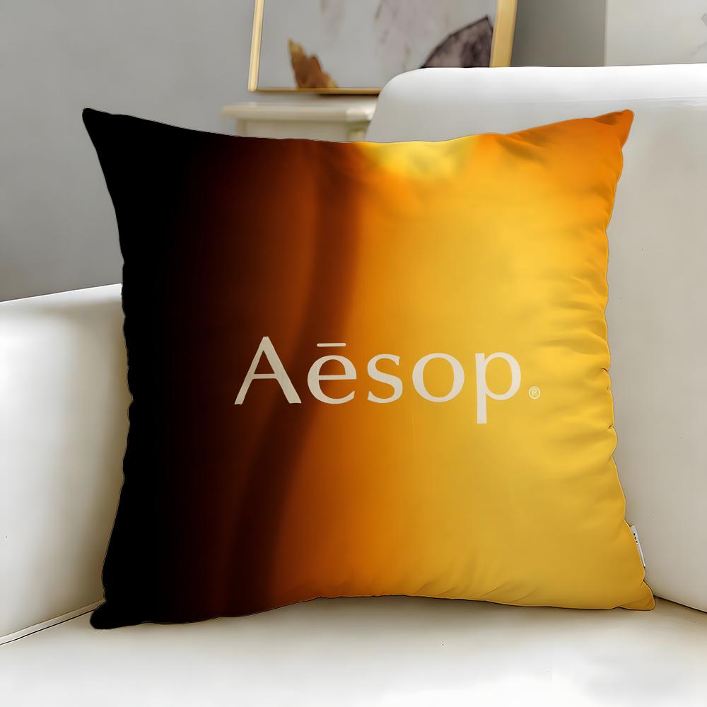 classic skincare brand Aesop Cushion Cover Soft & Easy-Wash Pillow Case – Versatile for Couch, Bed, Travel and Office