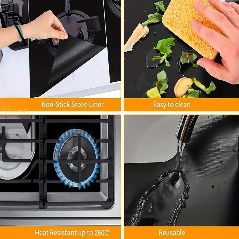 3 шт. многоразовых защитных чехла для газовых плит - антипригарные, моющиеся и термостойкие чехлы для безопасности на кухне