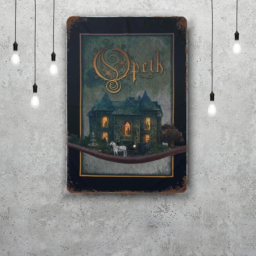 Opeth Vintage Metal Tin Signs Posters Decor Retro Metal Plaque Wall Art Decor for Garage Bar