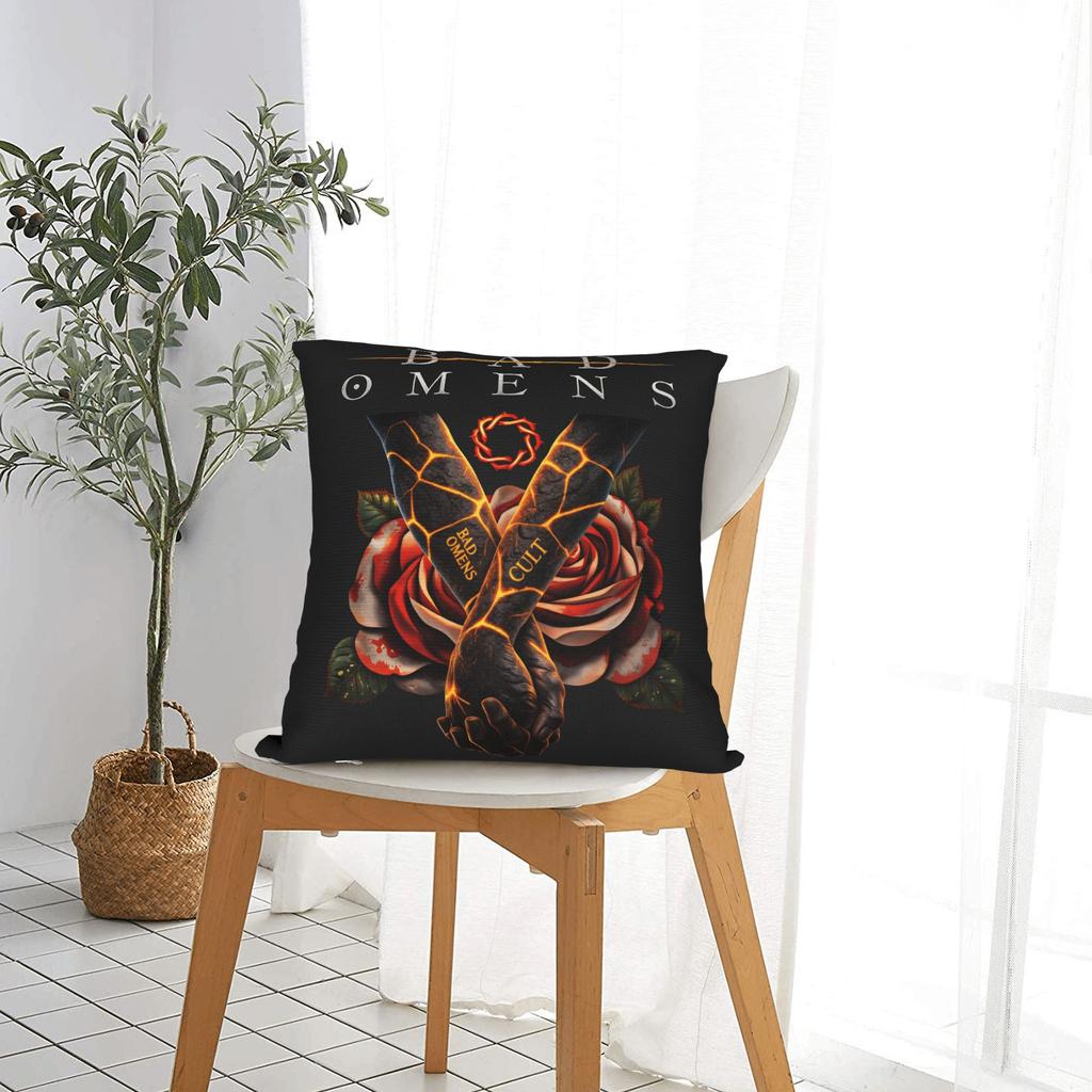 Bads Omensss Do You Feel Love Tour Pillow Case Cute Funny Pillow Cover Graphic Pillowcases For Sofa Car Home Decor