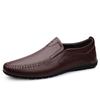 Легкая мужская обувь из натуральной кожи, нескользящая, мужская деловая повседневная обувь, мужская обувь для вождения на мягкой подошве, мужские лоферы