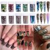 Laser Leopard Starry Sky Stickers Nail Art Decorations Manicure Decals Nail Transfer Foils