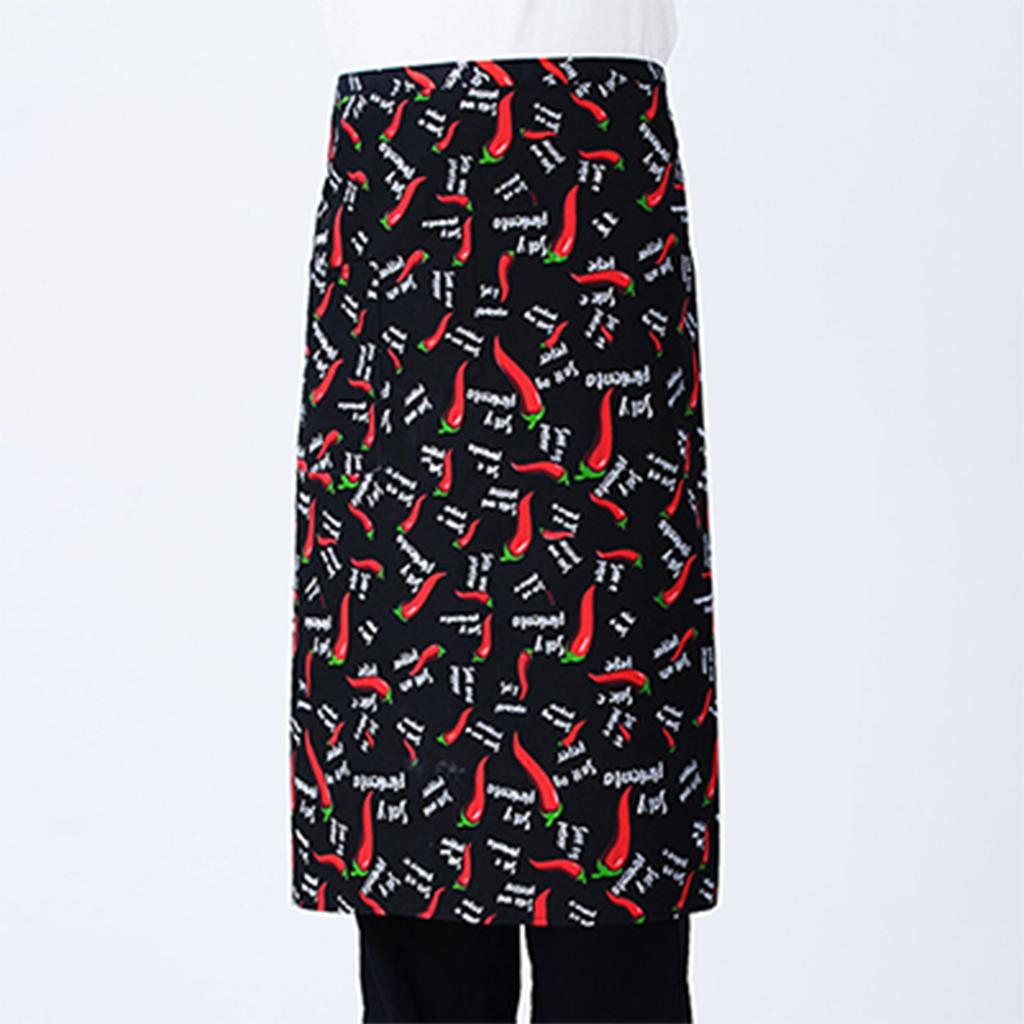 Фартук для шеф-повара, полуобрезанный рабочий фартук, фартук для официанта в ресторане, кафе