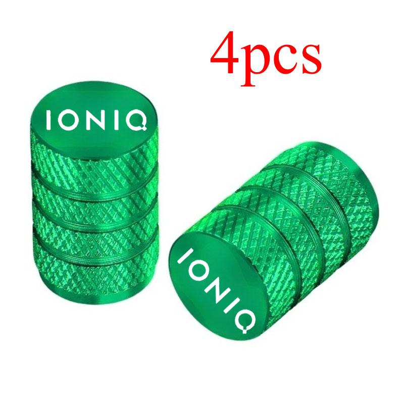 4pcs Car Wheel Tire Air Valve Caps Stem Cover Caps Airdust Covers with Brand For Hyundai Ioniq Letter Badge N Line Stem Caps1