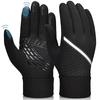 Cycling Thermal Windproof Reflective Sports Gloves Anti-slip Silicone Touch Screen