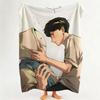 Illustration D DFC Throw Flannel Throw Blanket Suitable for Sofa Living Room Bedroom