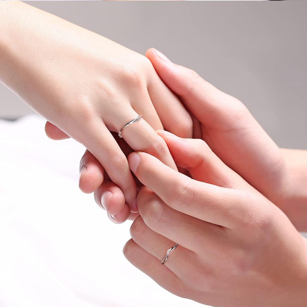 FANCIME Platinum Ring for One Size Fits Sizes Perfect for and Gift Wrapping Included Women, V-Shaped, Most, Pt950, 9-15, Adjustable, Simple,