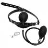 Yemax Gag Adult Goods Inflatable Gag Ball Gag Removable Silicone Adjustable SM Goods Cosplay Sexy SM Restraints Sex Toys Adult Goods for Men