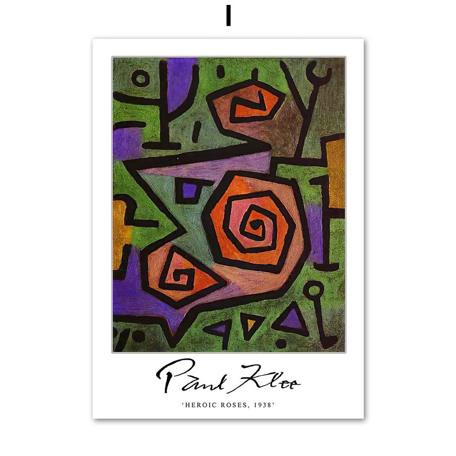 Сюрреализм Аннотация Пауль Клее Цветочный настенный художественный принт Холст Картина Винтаж плакат на скандинавскую тему настенные панно для декора гостиной