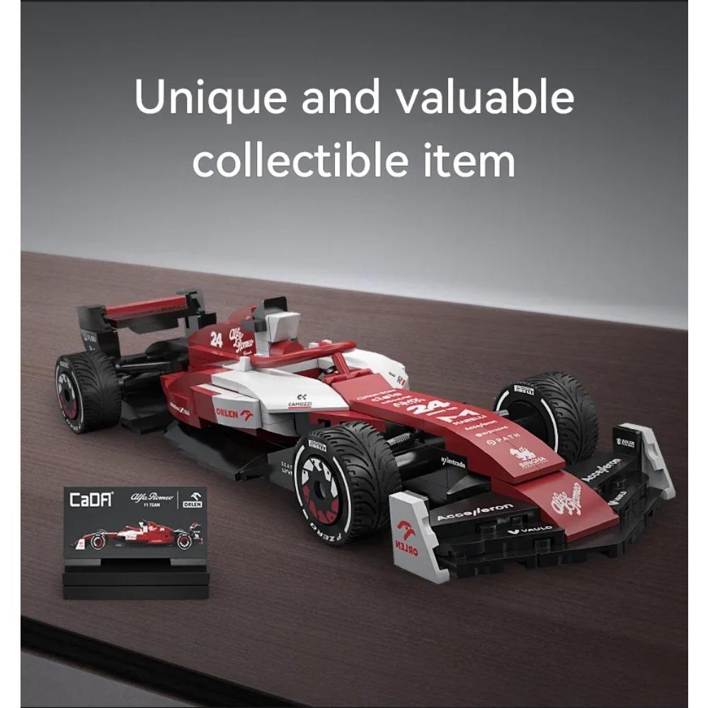 1/24 Alfa Romeo Formula-1 Racing Car F1 Racing Car C42 Sports Car Model Building Blocks City Racing Car Bricks Toys Kid Gift